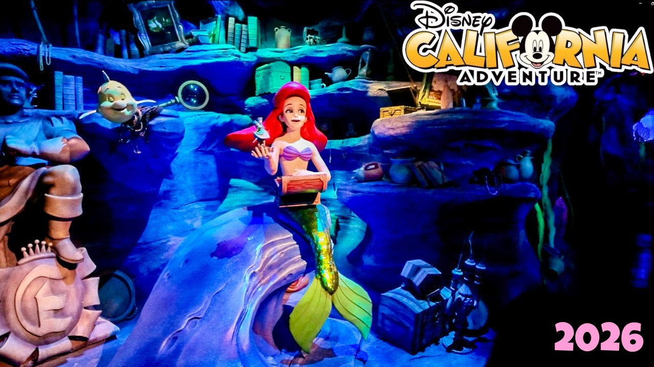 The Little Mermaid: Ariel's Undersea Adventure FULL 4K POV + Queue at DCA (January 2026)