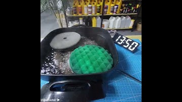 boiling the polishing pad #autodetailing #cardetailling#polishingpad#foampad#pad