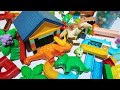 Satisfying Building Blocks ASMR Marble Run #612 Dinosaurs House Jungle and other Course live 20