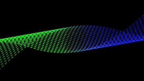 4K Neon Particle Wave Background  Futuristic Energy Grid Loop  Abstract Motion Graphics