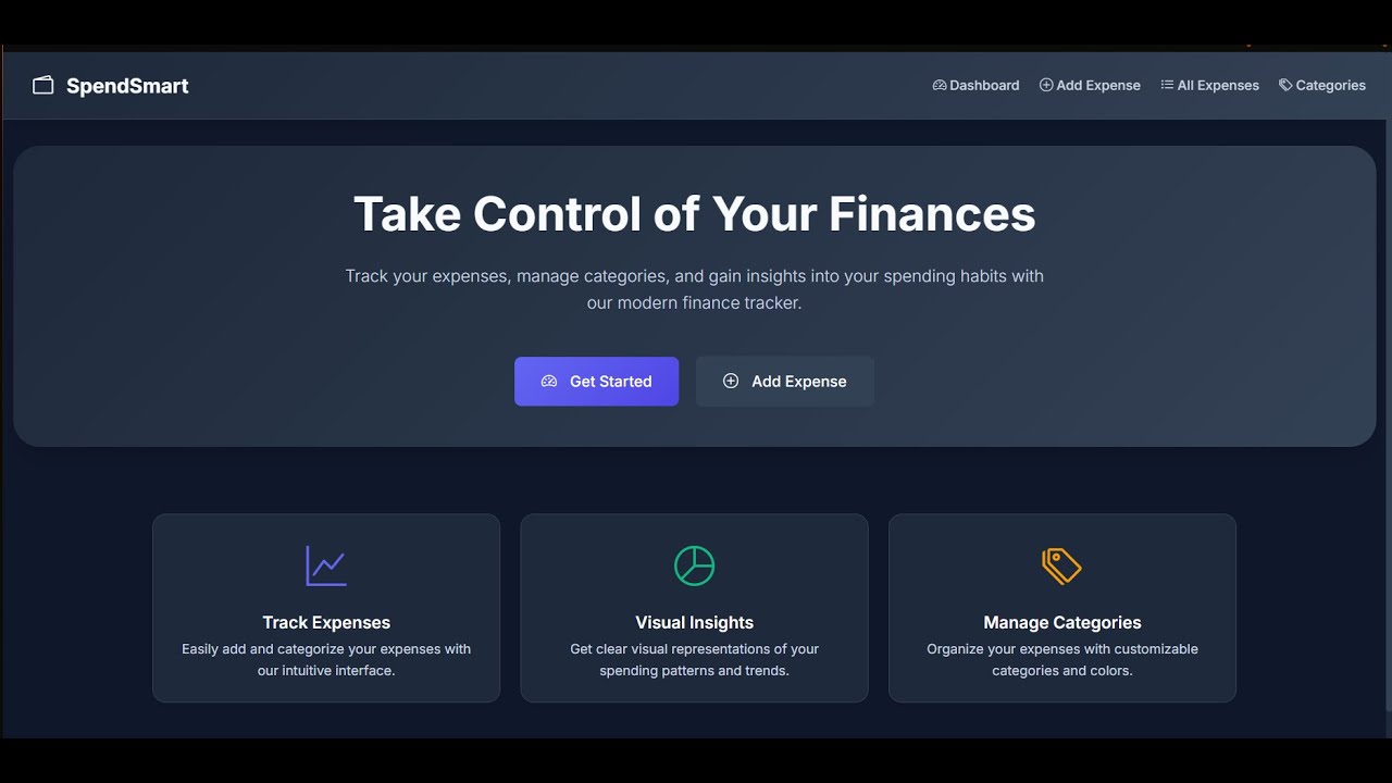 SpendSmart  - Your Personal Finance Tracker