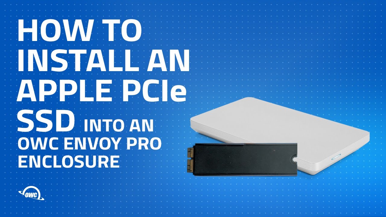 How to Install an Apple PCIe SSD into an Pro Enclosure - YouTube