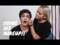 DOING MY BOYFRIENDS MAKEUP!! Alli Simpson & Mitchell Bourke