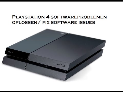 Playstation 4 softwareproblemen oplossen/ fix software issues (safe mode)