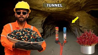 Blasting Our Tunnel with Diwali 10000 Crackers - आज तो टनल उड़ ही जाए गई?