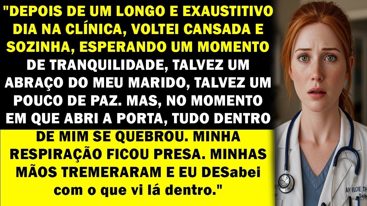Cheguei em casa da clínica, cansado e sozinho   então abri a porta e desabei com o que vi lá dentr