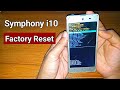 Symphony i10 mobile factory reset easy step