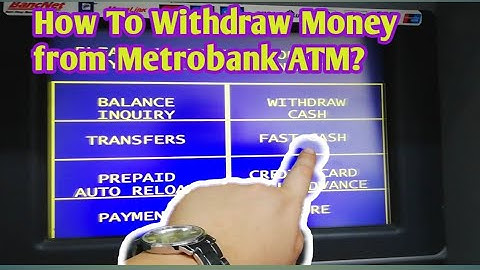 How To Withdraw Money from Metrobank ATM| Ryllstar24