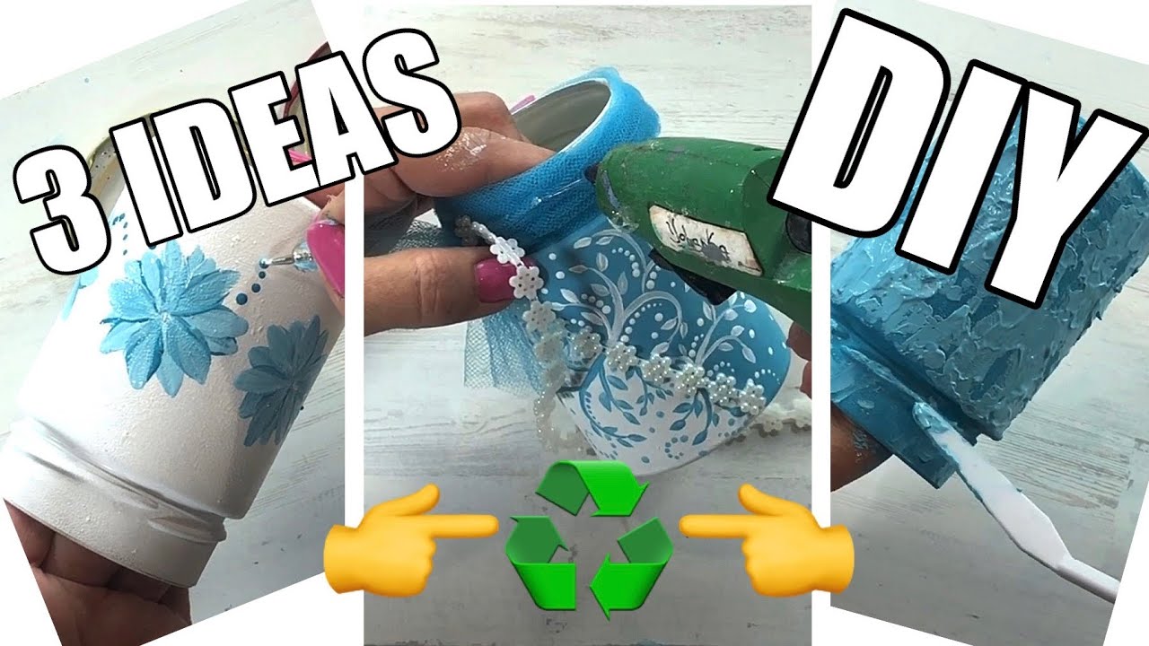 Как украсить стеклянные банки краской, 3 идеи.