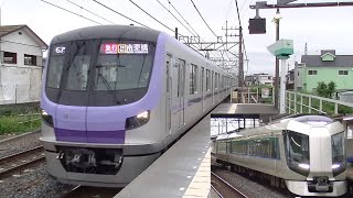 姫宮駅を通過する急行南栗橋行の【メトロ18000系】と【東武500系】リバティけごん #東武500系 #東京メトロ18000系 #姫宮駅