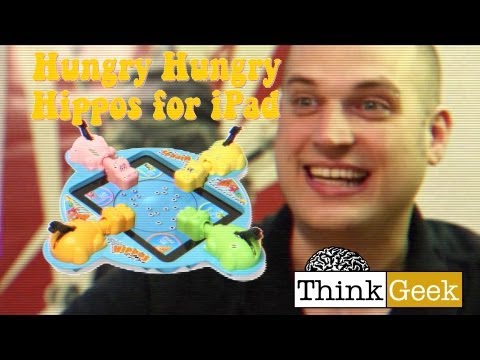 Electronic Hungry Hungry Hippos for iPad from ThinkGeek