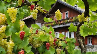 Walking along in Swiss Garden ! Summer in Switzerland 2021 | Swiss View ☘️