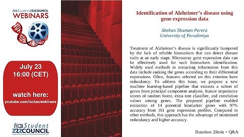 Identification of Alzheimer’s disease using gene expression data - Shehan Shaman Perera