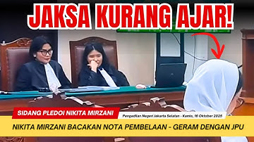 JAKSA KURANG AJAR! Kata Nikita Mirzani dalam Pembacaan Nota Pembelaan