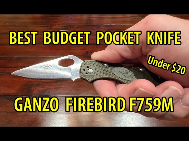  GANZO Firebird F759M Pocket Folding Knife 440C Stainless Steel  Blade Nylon Glass Fiber Anti-Slip Handle with Clip Tactical Survival  Fishing Camping EDC Knife (Black) : Sports & Outdoors