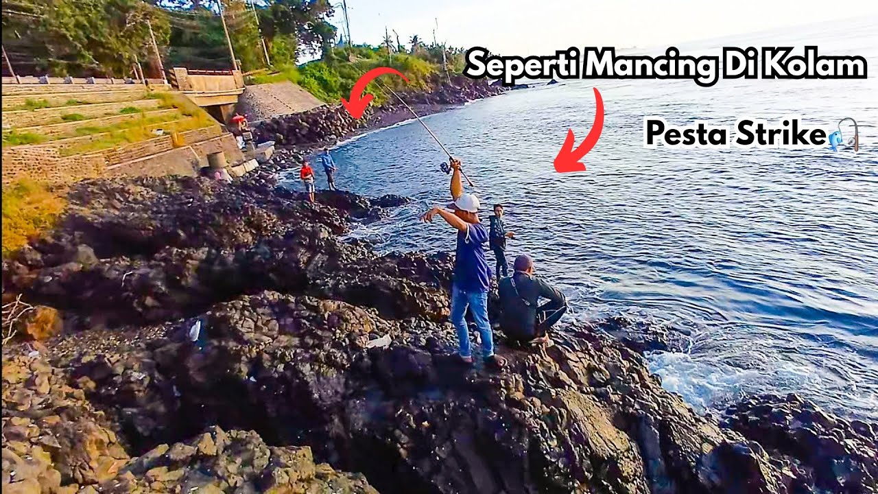 SEMUA STRIKE ‼️ Mancing Casting Di Spot Andalan, Watudodol Banyuwangi. Panen Ikan Talang-talang