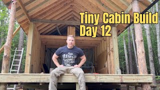 Building an Off Grid Tiny Cabin Day 12 Pt 1