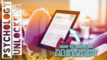 How to write an abstract for a scientific paper (with an example)