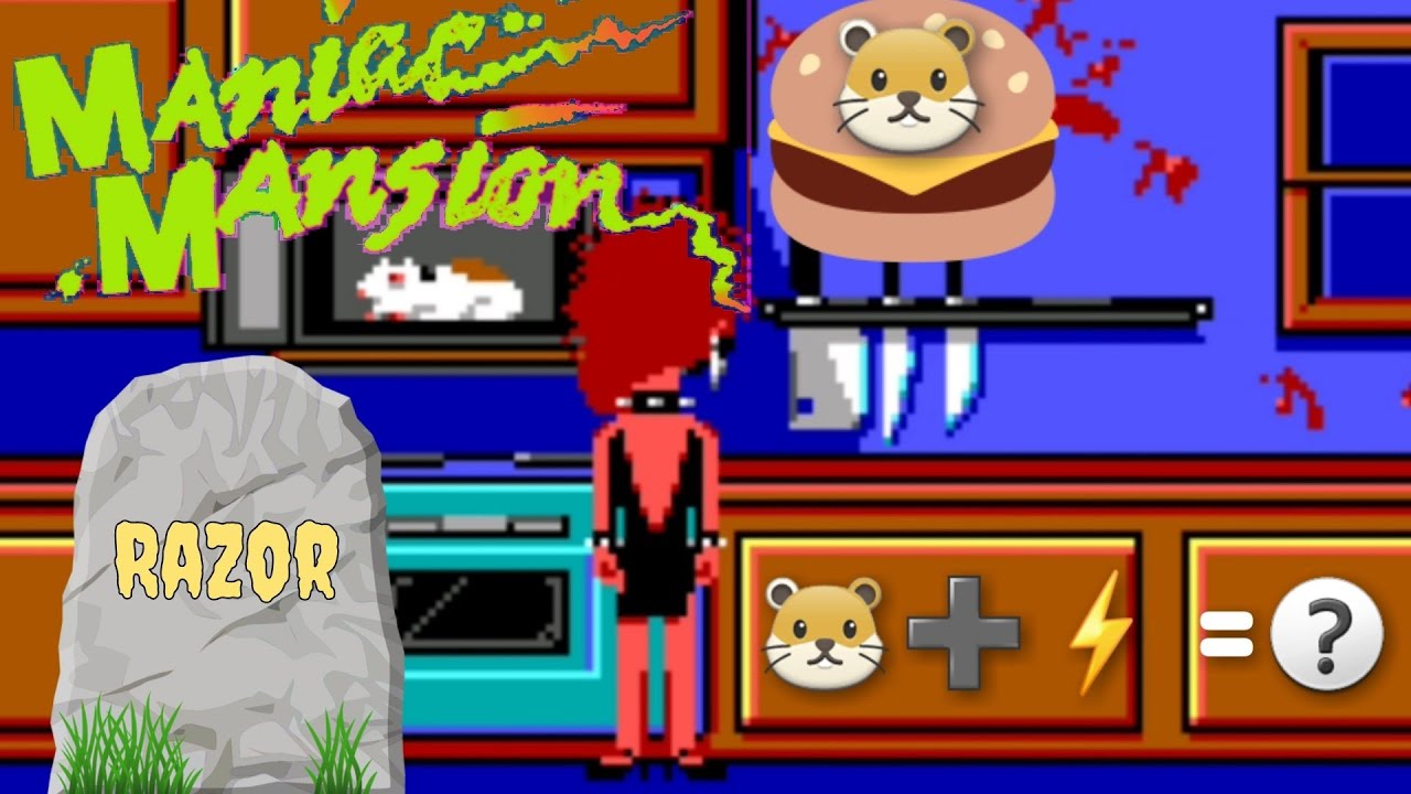 Maniac Mansion C64 Hamster + Mikrowelle = Razor stirbt ☠ YouTube