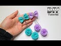 DIY - Tutorial Chiffon Fabric Flower with pompom | Cara membuat bunga dari kain sifon Patchwork