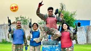 Paint Ball Shooting ❤️ Real Life PubG in India 🔥🥵 Rachit Rojha Vlogs screenshot 2