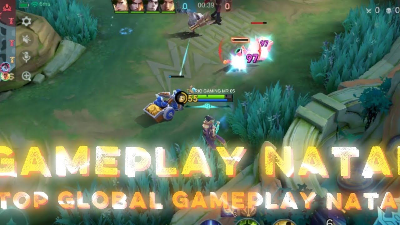 GAMEPLAY NATAN EMBLEM BUILD NATAN TOP GLOBAL GAMEPLAY - NATAN MLBB ~ MOBILE LEGENDS ‼️😱😱