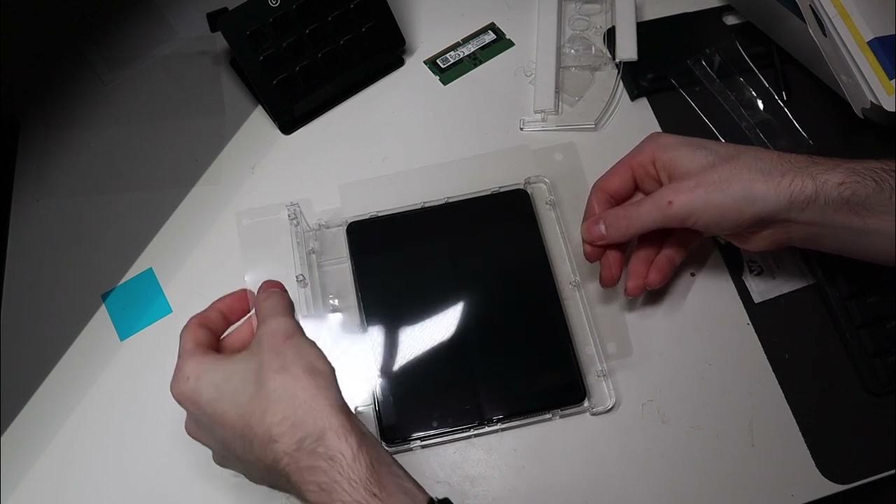 Galaxy Z Fold 4 Factory Screen Protector Removal and Replacement YouTube