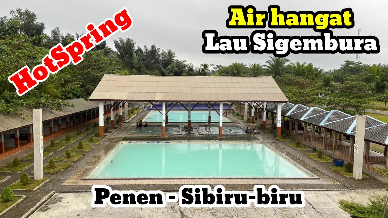 Suguhan ketenangan Pemandian air hangat (belerang ) Lau Sigembura di Penen Sibiru-biru Deli Serdang