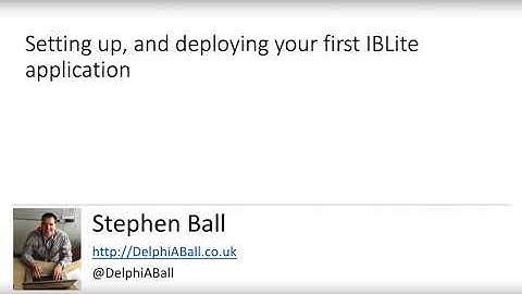 Setting up and using IBLite inside a VCL/FMX application
