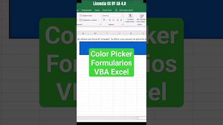 Color Picker Formularios Excel #vba #excel #colorpicker