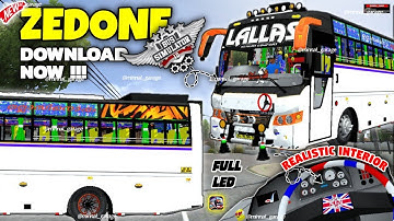 New ZEDONE BUS Mod RELEASED For BUS SIMULATOR INDONESIA ||DOWNLOAD MOD || New Bus Mod | #bussidmod
