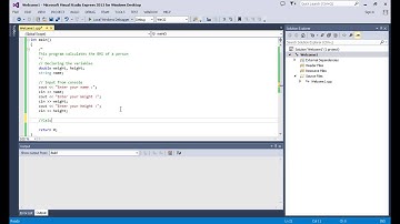 Computer Programming-Part2 BMI