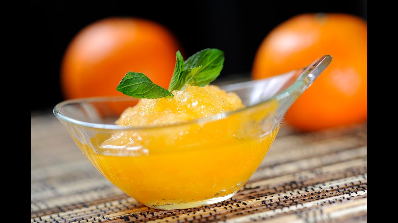 cocina saludable cursos bogota Sorbete de mandarina - Receta fácil de preparar
