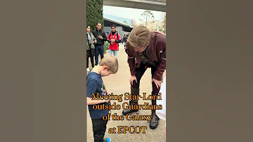 Meeting STAR LORD Outside Of Guardians Of The Galaxy Cosmic Rewind At EPCOT 