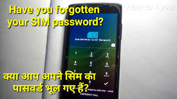 How to unlock sim puk code in English