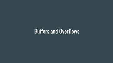 Memory Corruption Background Topics Pt 4 - Buffers and Basic Overflows