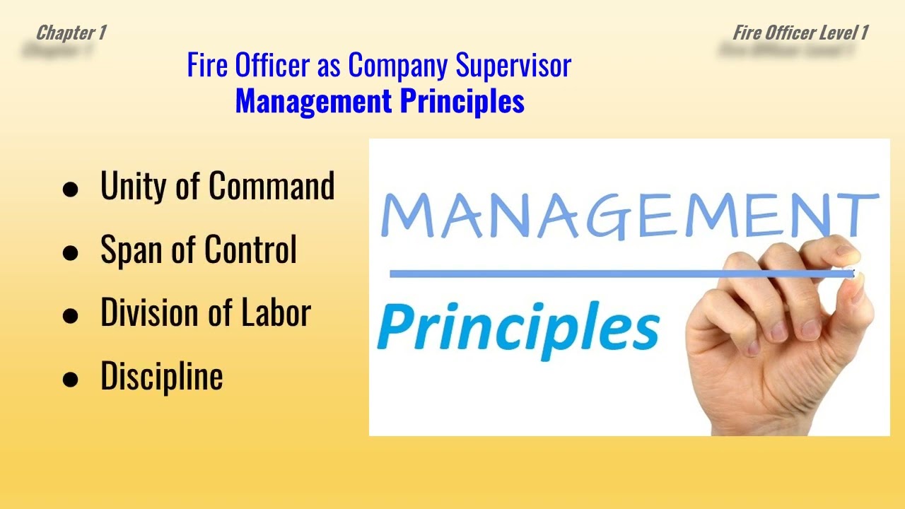 Fire Department Company Officer Level 1  "Fire Officer as a Company Supervisor"