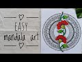 Draw an easy mandala art 🌼🍂💫 | mandala drawing | therapy | drawing tutorial 