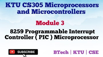 KTU CS305 Microprocessors and Microcontrollers|8259 Programmable Interrupt Controller Microprocessor