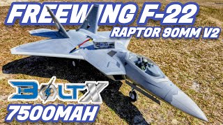 Freewing F-22 Raptor90mm Big Pack Flight Testing