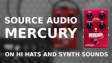 Source Audio MERCURY Flanger on a drum machine and a synth (Arturia DrumBrute Impact + Microfreak)