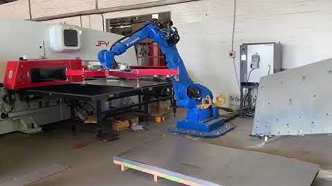 Yaskawa Motoman machine tending robotic arm