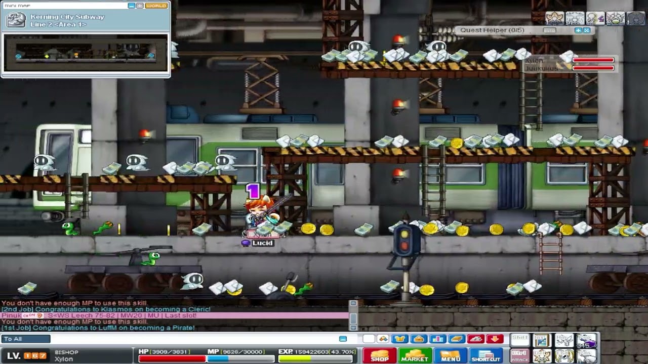 Old Skool MapleStory [Day 378] - Jr. Wraith Leech, Running out of