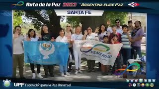 Santa Fe en la Ruta de la Paz 2023 “Argentina elige Paz” desde Luján de Cuyo 26-11-2023