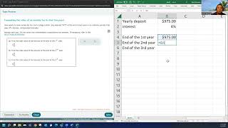 MAT144 Computing the value of an annuity for its first few years