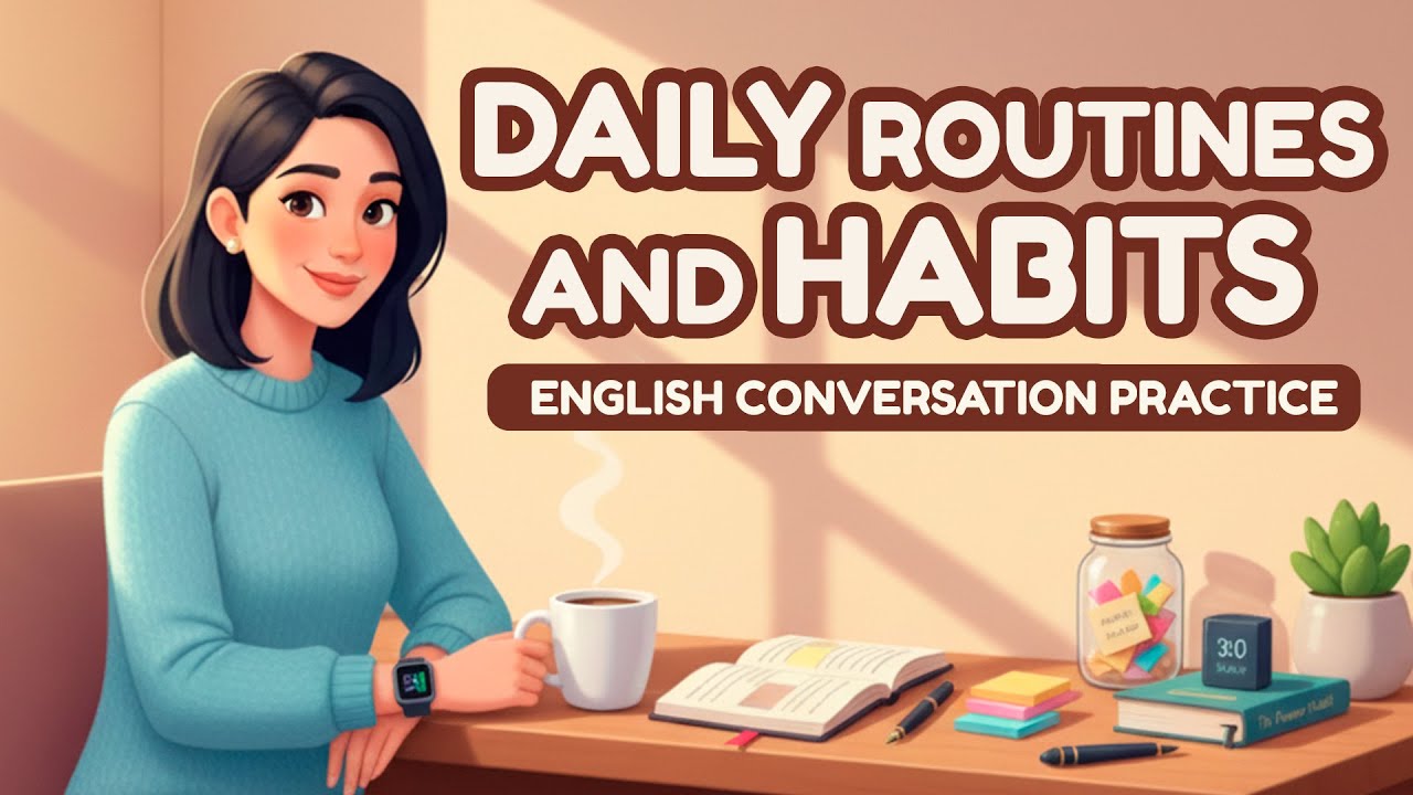 Daily routines and habits / English Podcast for Beginners - YouTube