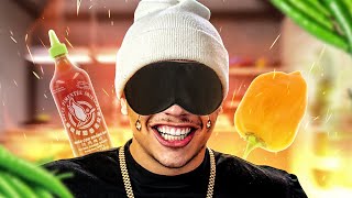 Blindfolded Hot Sauce Taste Test With The Spice King | SpicyyCam
