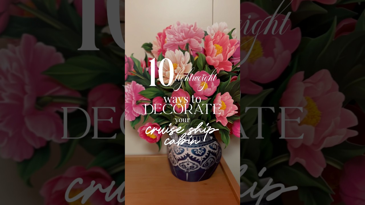 10 *lightweight* ways to 𝒹𝑒𝒸𝑜𝓇𝒶𝓉𝑒 your Cruise Ship Cabin 💐🏡🛳️ !! #cruise #home #decor