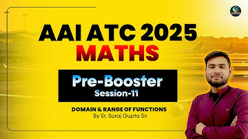 📌Pre-Booster -11| DOMAIN & RANGE OF FUNCTIONS |TARGET 110+ #aaiatc2025 #aaijeatcexam #aaiatc #aaiatc