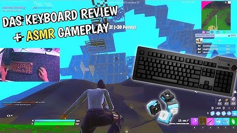 Das Keyboard Model X50Q + ASMR 🤩 GAMMA Zulu Soft Tactile Switches Chill Keyboard Fortnite Gameplay🎧